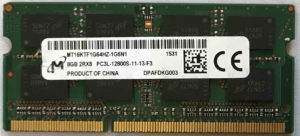 Micron 8GB 2Rx8 PC3L-12800S-11-13-F3