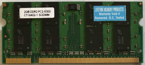 Lifetime 2GB PC2-5300S