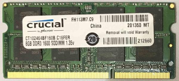 Crucial 8GB PC3L-12800S